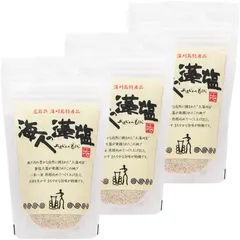 【まとめ買い】蒲刈物産 海人の藻塩 ｽﾀﾝﾄﾞﾊﾟｯｸ100g×3袋ｾｯﾄ(合計300g)のサムネイル