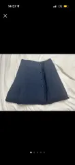 A.P.C. ネイビー Aライン フリンジ ミニスカートのサムネイル