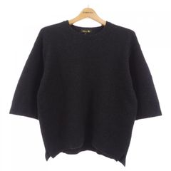 Drawerドゥロワー コットン クルーネック ショートスリーブニット