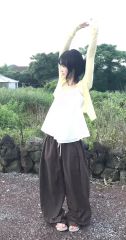 サルセーション アンクルパンツ M ダークブラウン | Mercari