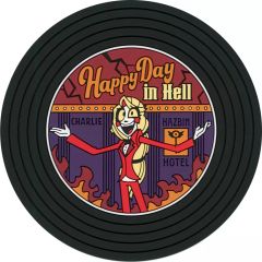 [중고] 코스터 Happy Day in Hell 레코드 바람 고무 코스터 [이치 반 쿠지 하즈빈 호텔] G상