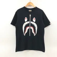 【中古品】A BATHING APE アベイシングエイプ SHARK S/S TEE 001TEL301040M シャーク 半袖Tシャツ トップス【142-260510-hn-05-fur】