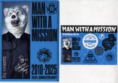 [중고] 클리어 파일 카미카제 보이/세로형 MWAM 클리어 파일 스티커 세트 [이치 반 쿠지 MAN WITH A MISSION 15th ANNIVERSARY] I상