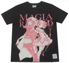 【中古】Tシャツ(キャラクター) [単品] 環いろは＆鹿目まどか Tシャツ ブラック Mサイズ 「マギアレコード 魔法少女まどか☆マギカ外伝」 郵便局ネットショップ限定