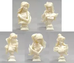 【中古】トレーディングフィギュア 全5種セット 「ディズニープリンセス 胸像コレクション サロブリーユ」