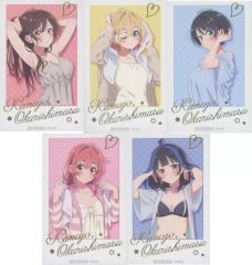 [중고] 캐릭터 카드 전 5 종 세트 오리지널 포토 스타일 카드 [그녀, 빌립니다 × GiGO Romantic Bath Time] 프라이즈 캠페인