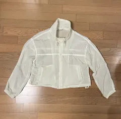 L / ZARA ザラ レディース クロップド ウィンドブレーカー ライト 黄色
