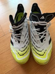 adidas Predator サッカーシューズ ホワイトイエロー ベロ付きFG