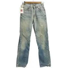 リーバイス Levis 93年製 USA製 裏ボタン525 スモールe 505ダメージストレートデニムパンツ レディース  W28 L36
