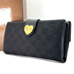 GUCCI GGキャンバス 長財布 ラブリーハート - メルカリ