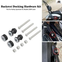 ハーレーダビッドソン スポーツスター 1200 XL883 2004-2022 用 オートバイ着脱式シーシーバーバックレスト取り付け金具ドッキングセット