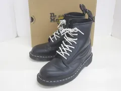★7055☆Dr.Martens ドクターマーチン 24758001 1460 ホワイトステッチ 8 ホールブーツ　UK8