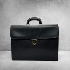 美品】BURBERRY バーバリー 本革 ダレスバッグ 鍵付き 希少モデル