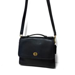COACH オールドコーチ 2WAY ハンドバッグ レザー ブラック 9870 - メルカリ