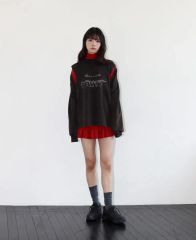 試着のみ HOLIDAY RUFFLE KNIT MINI SKIRT ネイビー - メルカリ