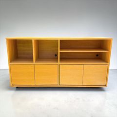 MUJI 無印良品 オーク材スタッキングシェルフキャビネットTVAVローボードUsed/キレイ Muji無印良品 オーク材スタッキングシェルフキャビネット□TVAV