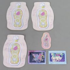 [중고] 상품 세트 하트 캐치 프리큐어! 지퍼 가방 & 스티커 [이치 반 쿠지 프리큐어 ~Shining moment~] H상