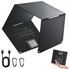 【発電革命】ELECAENTA 30W ソーラーパネル 変換効率25.4% 次世代HPBCセル PD18W/QC3.0急速充電 ETFE IP68防水 薄型 超軽量0.5KG 折りたたみ式 逆流防止 オートリトライト ソーラー充電器 スマホ充 2c910a6f
