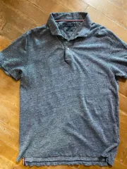 Tommy Hilfiger トミーヒルフィガー ミックス グレー カラーTシャツ L サイズ (100)