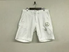 本物レミレリーフREMIRELIEFコットンテンセルストレッチスタッズデザインチノハーフショートパンツミリタリーワークサーフアメカジビジネススーツゴルフメンズ白ホワイトM日本製のサムネイル