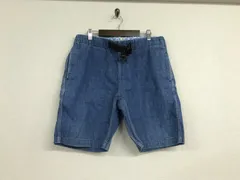 本物ワイルドシングスWILDTHINGSカトーKATO’イージーデニムコットン麻リネンハーフショートパンツミリタリーワークサーフアメカジビジネススーツゴルフメンズ青ブルーM日本製のサムネイル