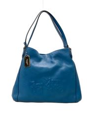【COACH】コーチ　イーディー　ショルダーバッグ　ホースアンドキャリッジ　青 COACH】コーチ イーディー ショルダーバッグ ホースアンドキャリッジ