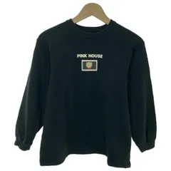 【中古】　BABY PINK HOUSE　スウェット　長袖　トレーナー　裏毛　プリント　日本製　古着　/4323のサムネイル