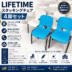 美品】IKEA TEODORES テオドレス 4脚 ホワイト ブルー - メルカリ