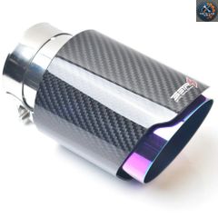 REMUS マットカーボン製2本出しマフラーカッター REMUS カーボン風 マフラーカッター 100π 取付64〜67mm - メルカリ