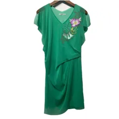 【中古】　VIVIENNE TAM　ワンピース　ノースリーブ　花柄　刺しゅう　016-140433　古着　/2495のサムネイル