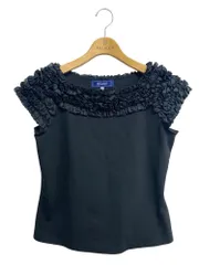 エムズグレイシー 115314 Tシャツ カットソー 38 ブラック 衿フリル ITCLAOLC7OZKのサムネイル