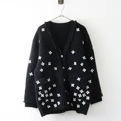 ジプソフィア Gypsohila Blossom Cardigan ブロッサム カーディガン F｜ブラック Ｖネック 羽織り 長袖 ニット【2400014957020】のサムネイル