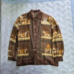 BURBERRY ヴィンテージ オープンカラー シャツ バーバリー80s 90s 