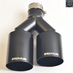 REMUS マットカーボン製2本出しマフラーカッター REMUS カーボン マフラーカッター 2個セット - メルカリ