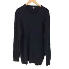 ユニクロ UNIQLO CASHMERE コットンカシミヤケーブルクルーネックセーター メンズ  3XL