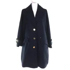 極美品△Mackintosh マッキントッシュ 24AW L242MO1149FM2K HUMBIE CHESTER COCOON ウール100％ ロゴボタン ハンビー コクーン チェスターコート ネイビー 4 ハンガー付き 正規品 レディースのサムネイル