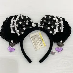 ミニー カチューシャ イヤリング ブラック