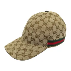 グッチ GGキャンバス シェリー ライン ベースボール 200035 ユニセックス ベージュ GUCCI【中古】 【アパレル・小物】