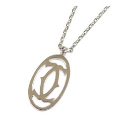 美品】Cartier カルティエ ダブルシー チャーム&ネックレス 刻印あり