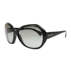ミュウミュウ ロゴ サングラス SMU08L ユニセックス ブラック MIUMIU【中古】 【アパレル・小物】のサムネイル