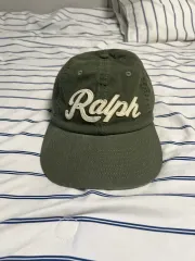 ポロ ヘリンボーン ベースボールキャップ グリーン