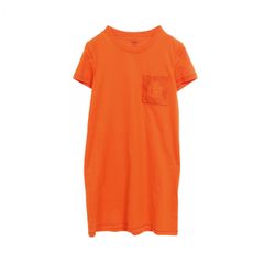 HERMÈS エルメス オレンジ 半袖ワンピース - メルカリ
