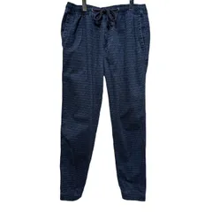 【中古】　Abercrombie & Fitch　綿パン　コットンパンツ　ボトムス　ウエストゴム　ヒモ　ボタンフライ　総柄　アメカジ　古着　/1583のサムネイル