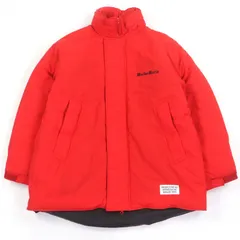 未使用品□WACKO MARIA ワコマリア 23FW-WMO-OD07 MONSTER PARKA プリマロフト ロゴ刺 ダウンジャケット レッド S 日本製 正規品 メンズ 定価93,500円のサムネイル