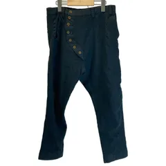 【中古】　Vivienne Westwood MAN　スラックス　ウールパンツ　ボタンフライ　変形　無地　日本製　古着　/1156のサムネイル