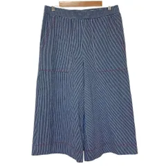 美品 23SS MAX&Co. マックスアンドコー ヒッコリーデニムパンツ M ブルー レディース 古着 中古 USEDのサムネイル
