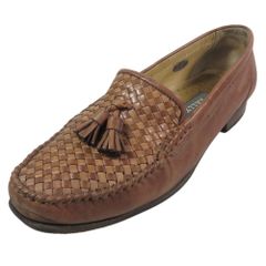 BALLY クラッシック タッセルローファー レザー フラットシューズ 茶 
