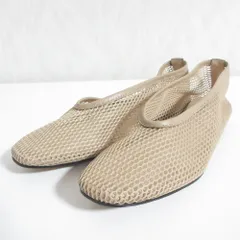 未使用 REMME レメ メッシュ フラットパンプス 26093210002710 37 ベージュ レディース 古着 中古 USEDのサムネイル