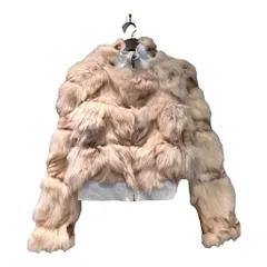 セシルマクビー CECIL McBEE ジャケット ブルゾン ファー ジップアップ 白 ホワイト ■GY99