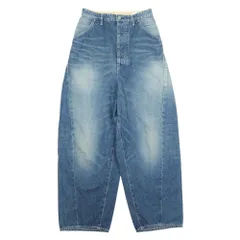 新品同様 mina perhonen ミナペルホネン every day バルーンワイドデニム ジーンズ パンツ ユーズドライク 34 インディゴ レディース 古着 中古 USEDのサムネイル